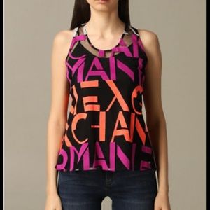 Armani Exchange see through thank top with camisole